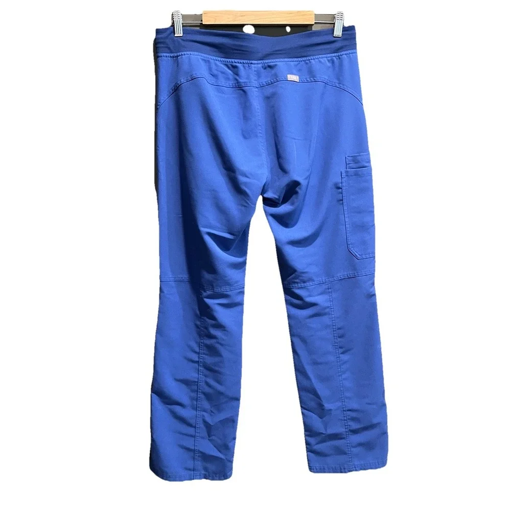 Figs Technical Collection Blue Kade Cargo Women's Scrubs Pants Size Medium‎